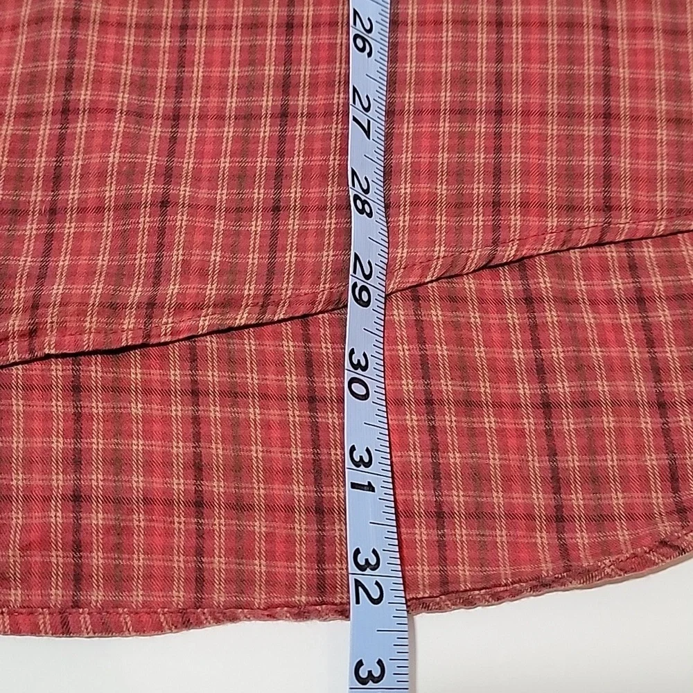 J. Crew Men’s XL Plaid Button Down Shirt Red Long Sleeve Urban Indie Preppy